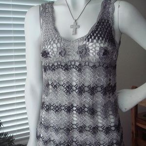 Crochet dress cover up ,long top